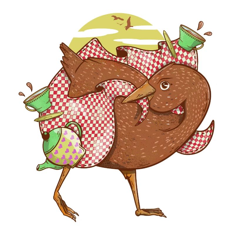 Lustiger neuseeländischer Vogel