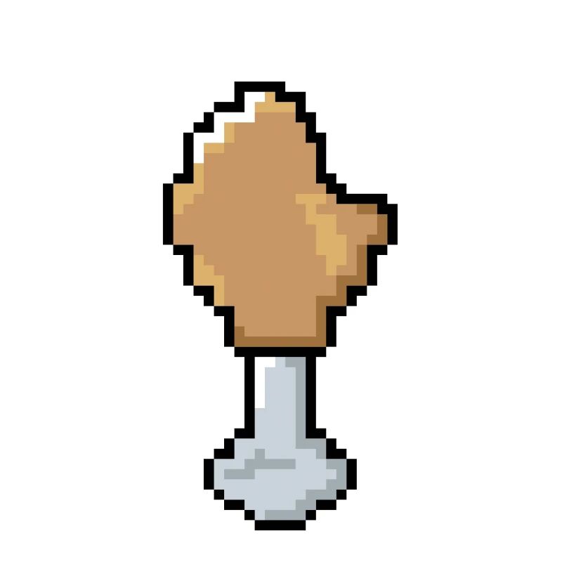 Pixel - Hähnchenkeule