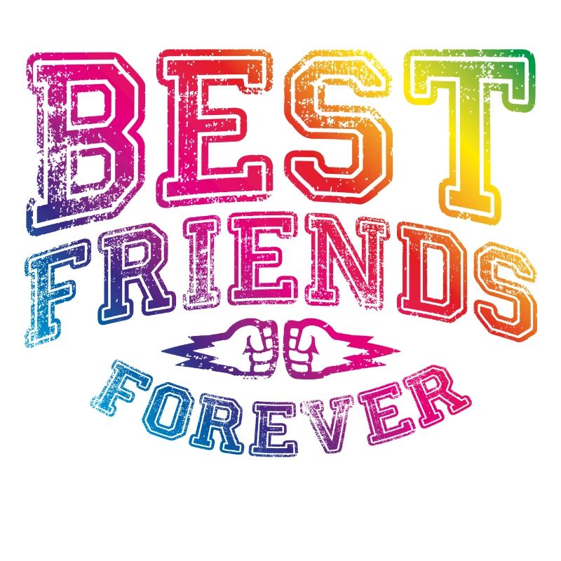 beste freunde bunt