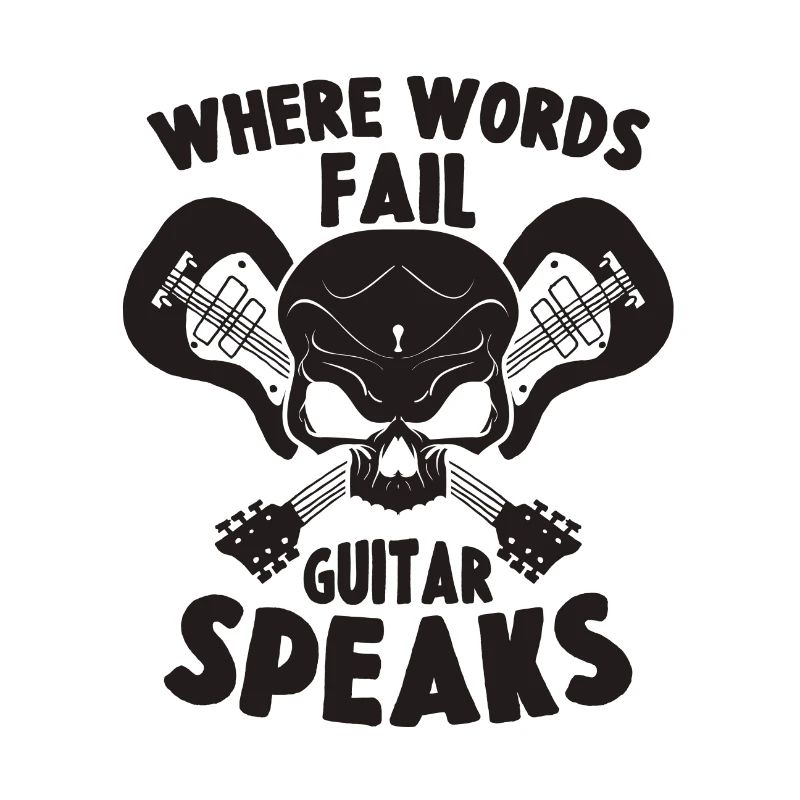 Guitar, Skull, Hardrock