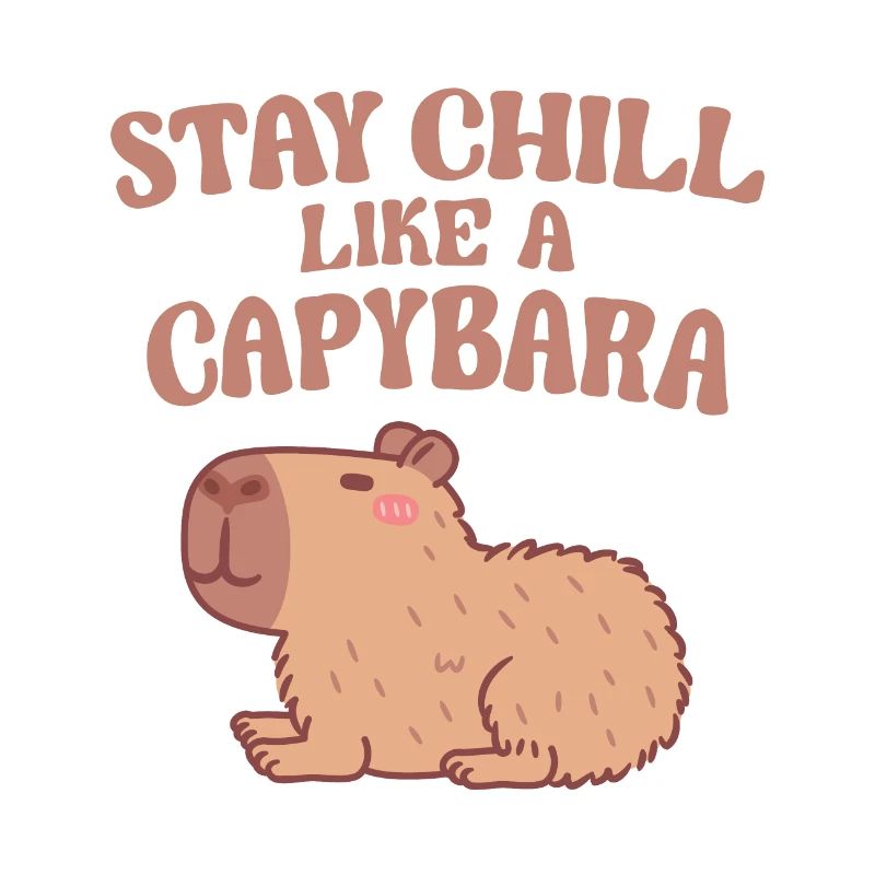 Mignon Capybara Restez Chill Comme Un Capybara