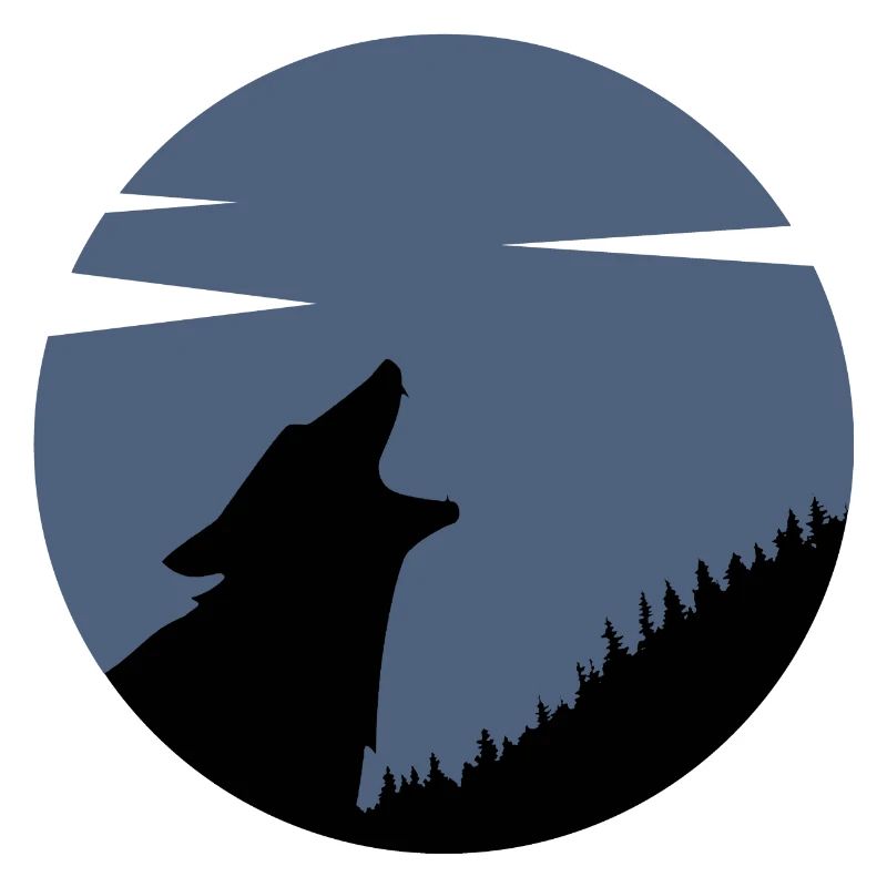 Das Wolfsrudel nachtblau