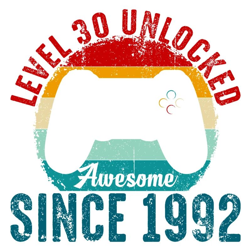 Level 30 Entsperrtes Retro-Controller-Tee