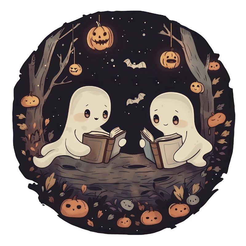 Ghosts, Reading, Book, Library, Halloween