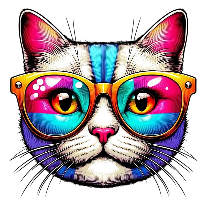 Kater mit Sonnenbrille