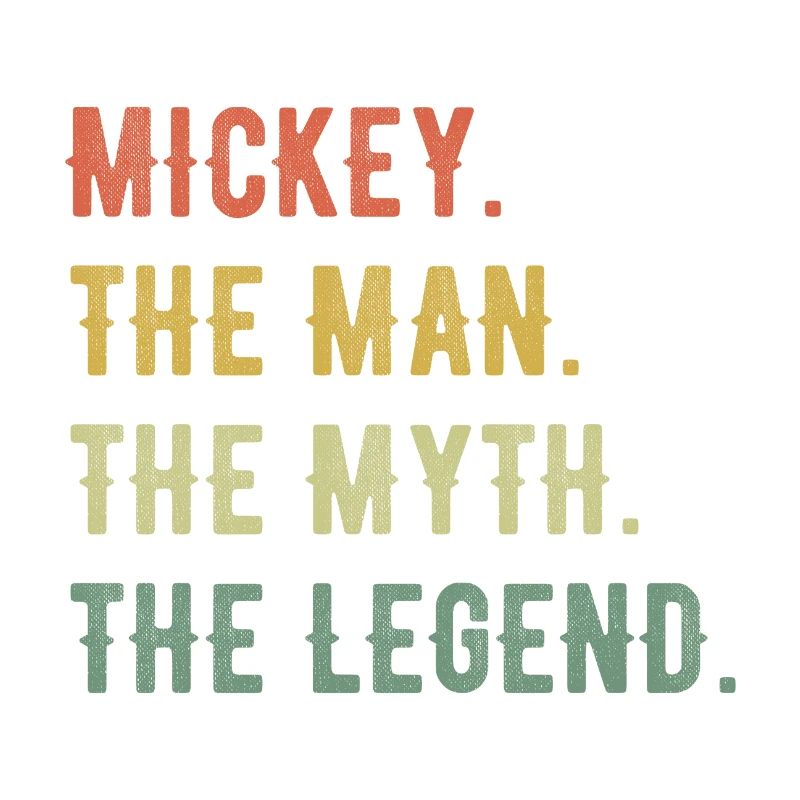 Michael Mickey Vorname Kurzform Man Myth Legend