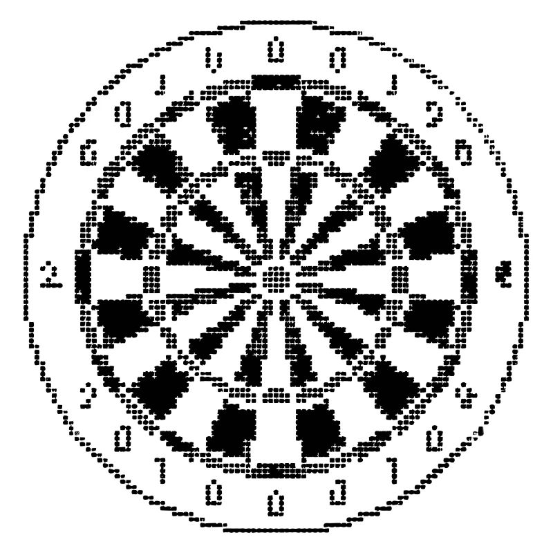 Dartscheibe Pixel Grafik