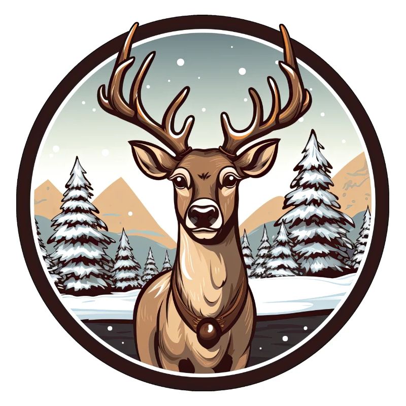 Deer in winter