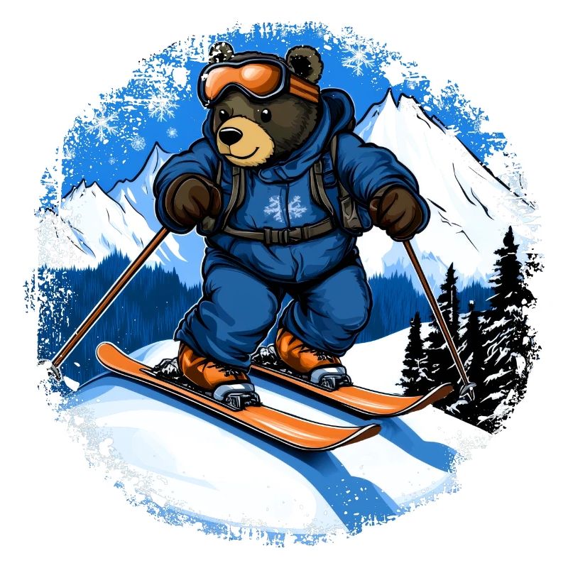 Bären Skifahrer / Ski Bär
