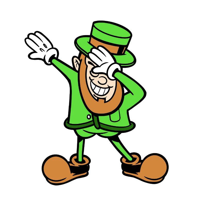 St. Patricks Day Dabbender Leprechaun Dab Tanz