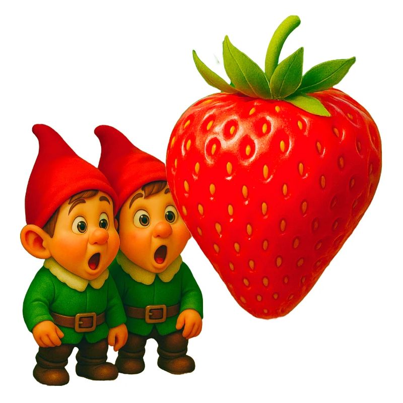 Zwerge und Erdbeere