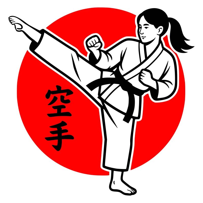 Karate Yokogeri weiblich