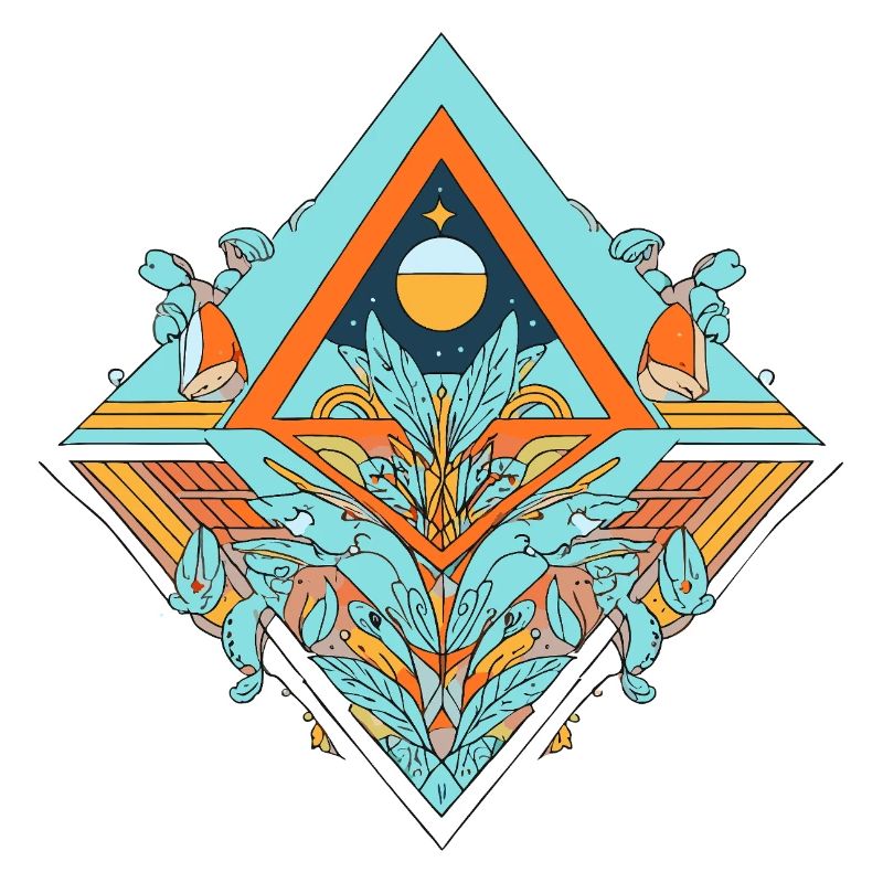 Celestial Dreamscape Geometrisches Design