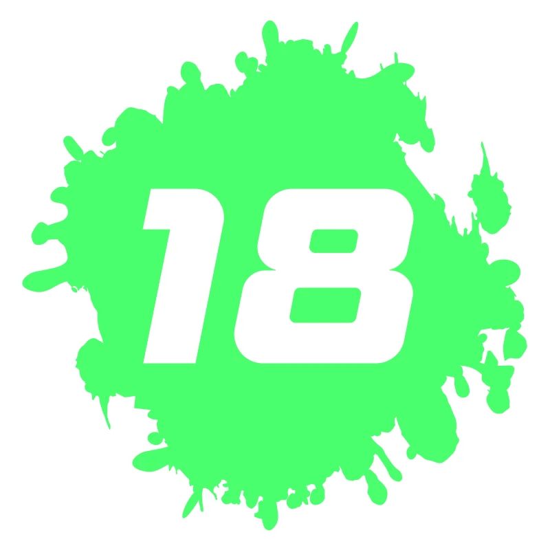 Neongrün Splatter 18