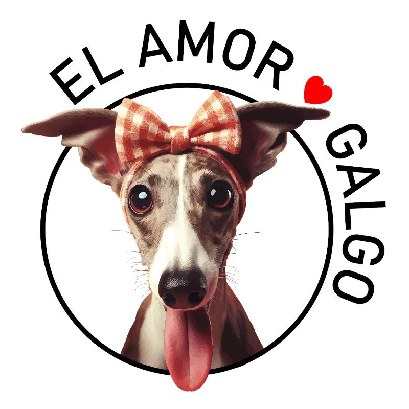 Galgo Liebeshund Schleifenband