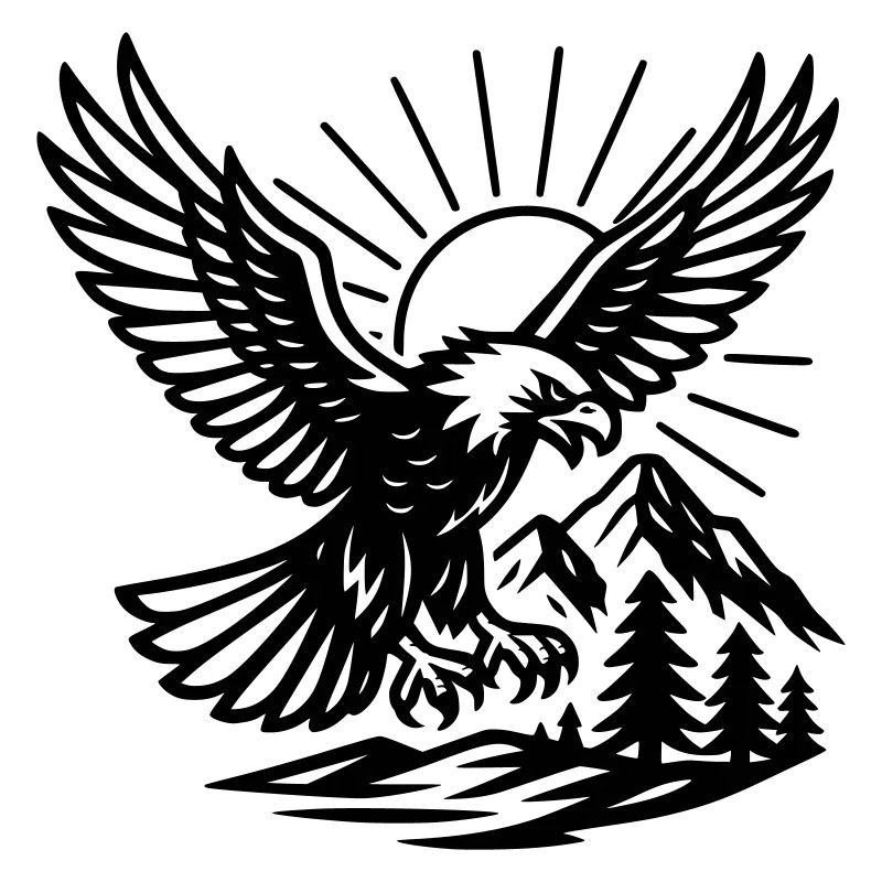 Aigle dans la nature