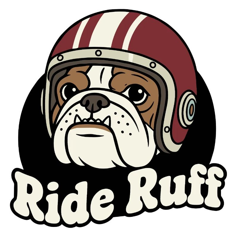 Ride Ruff Bulldog Helm-Design