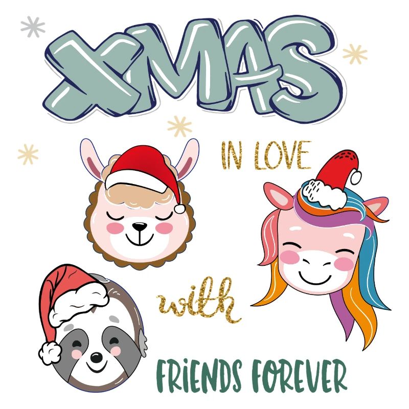 Weihnachten Freunde 