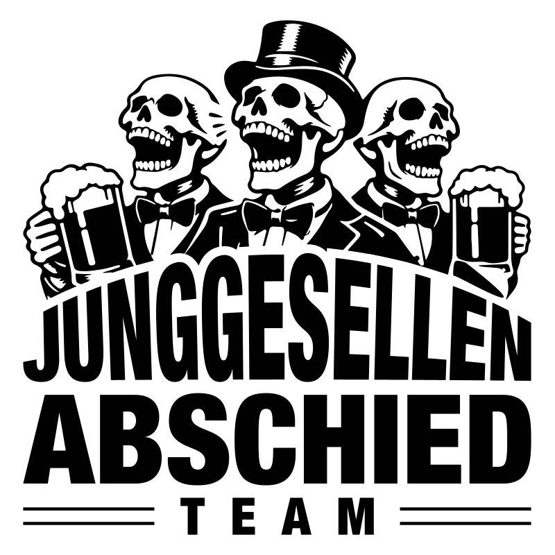 Junggesellenabschied Team Skelett Bier