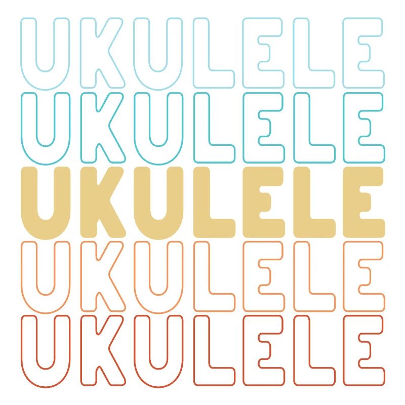 Ukulele typography