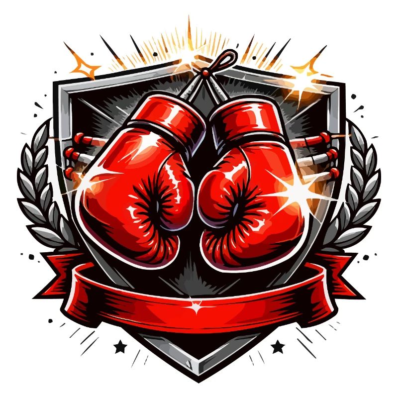 Conception de l’emblème du gant de boxe