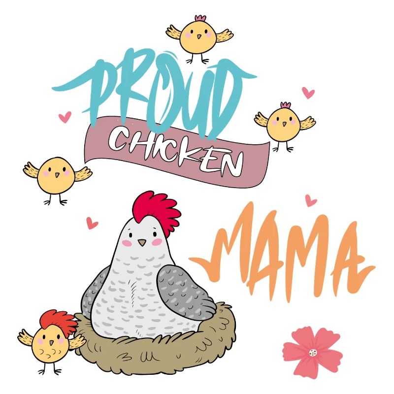 Stolze Huhn Mama