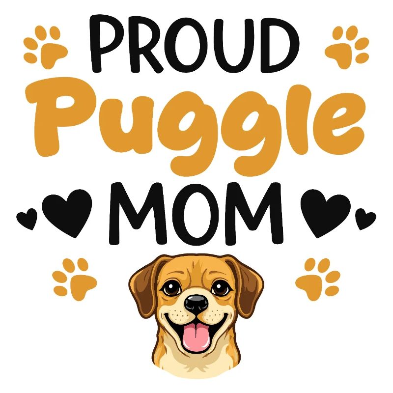 Stolze Puggle Mutter, Puggle