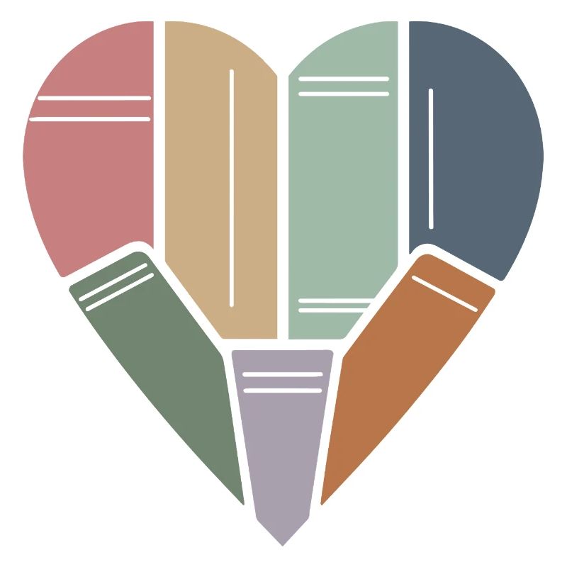 Buchfreundin Bücher im Herzen