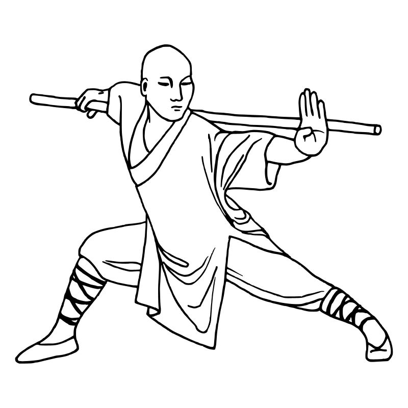 Kung Fu Shaolin Moine