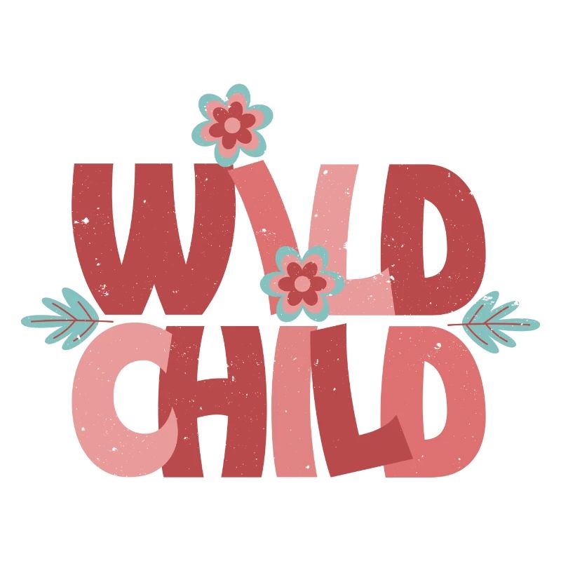 Wild Child - Niedliche Retro-Blume