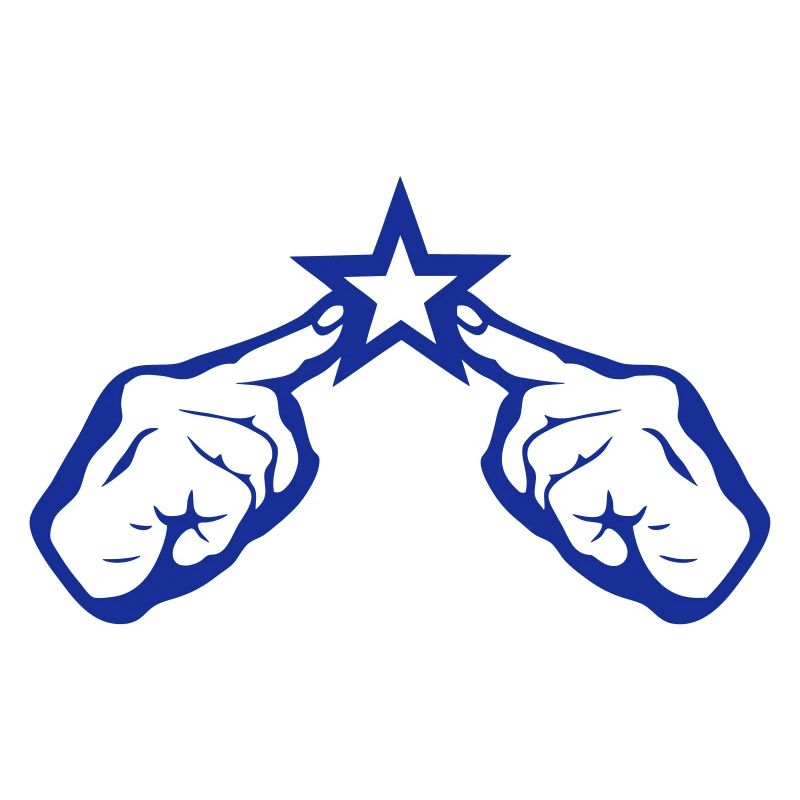 hand finger point on star 2