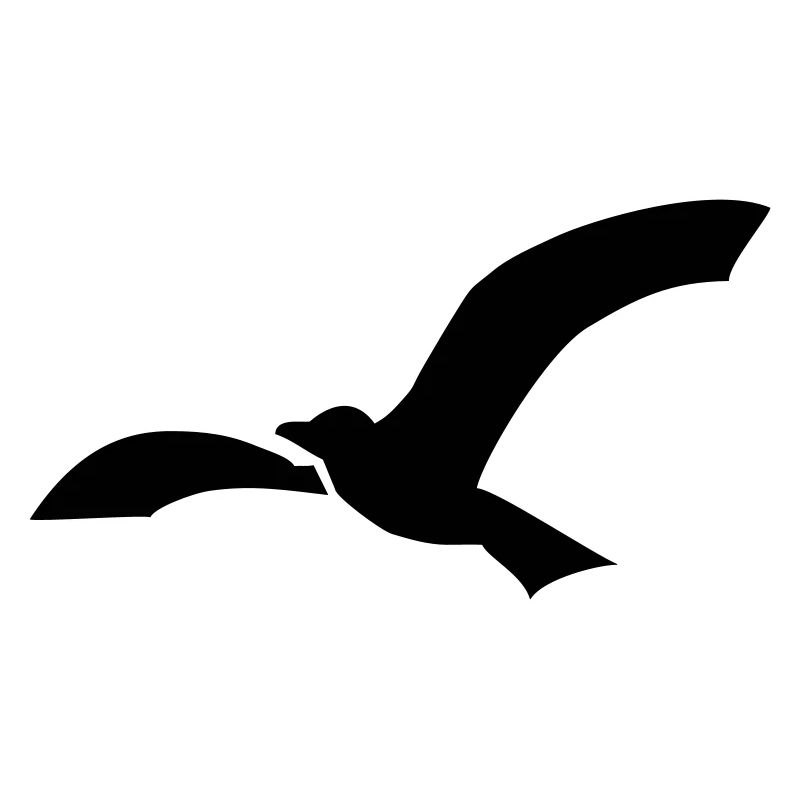 Möwe einfache silhouette