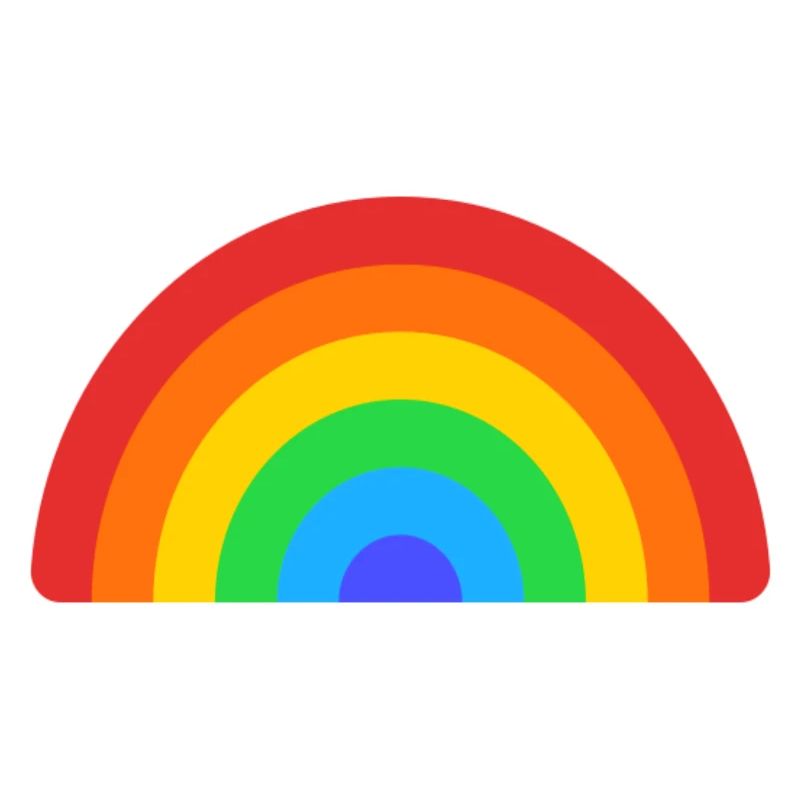Retro Rainbow Arc