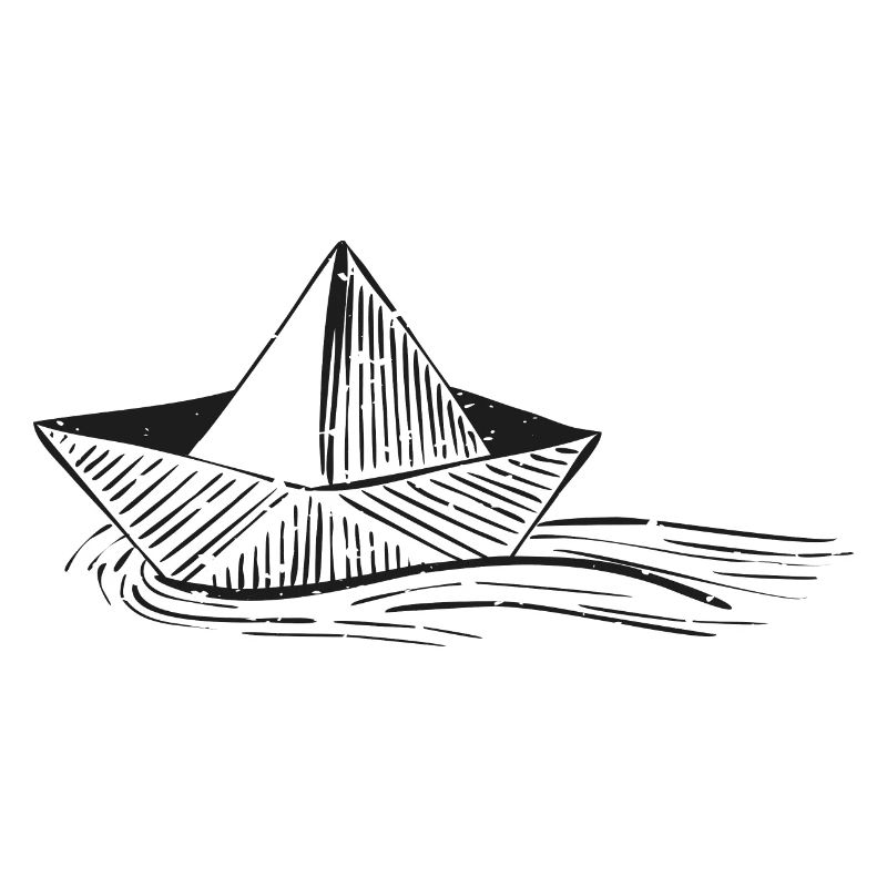 Boot Schiff Papierboot Geschenk Segelboot Kapitän