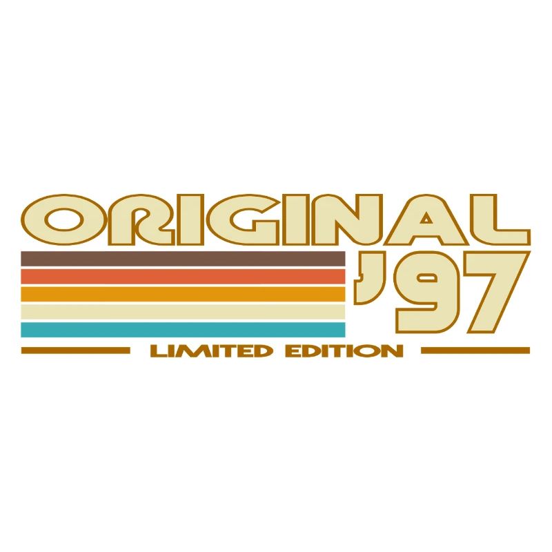 Originale 97er Retro-Pastellstreifen