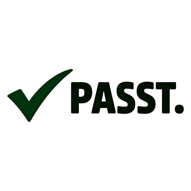 Passt. Minimal Meme Statement T-Shirt