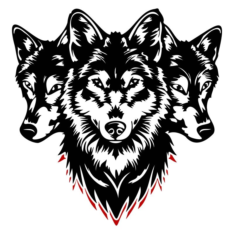 Pack de tête de loup