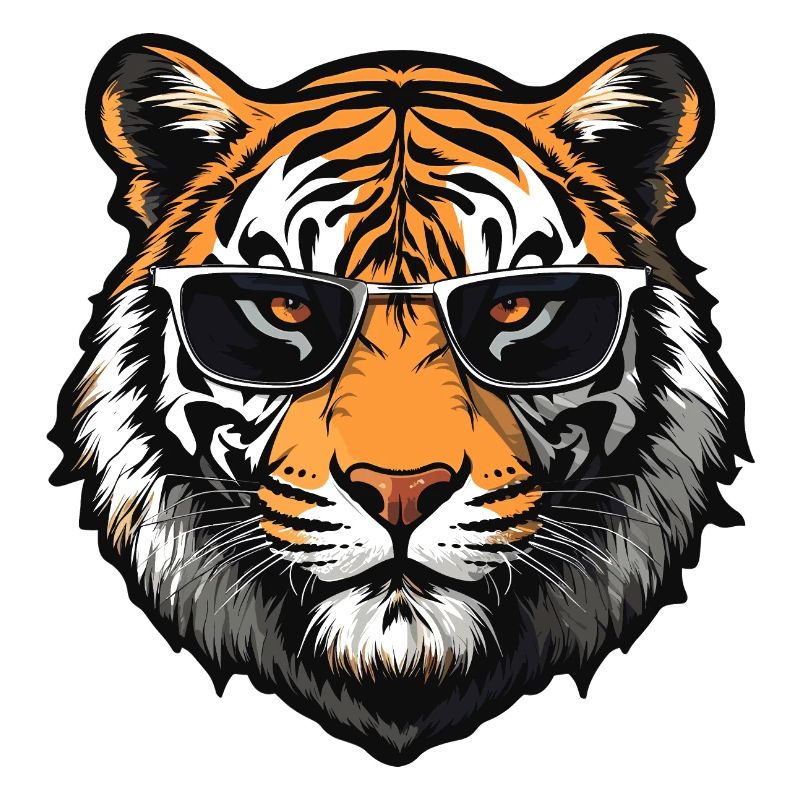 Tiger mit Sonnenbrille