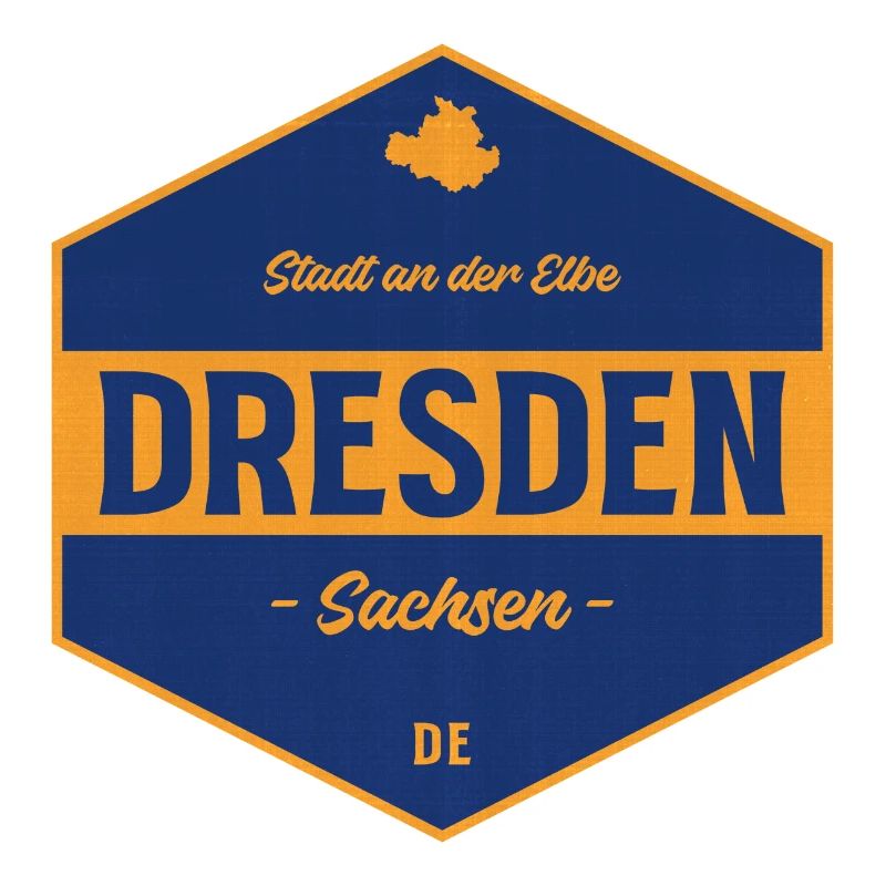Dresden Signet Blau-Gold