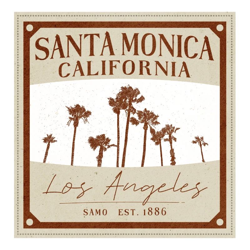 Santa Monica Retro Palmen