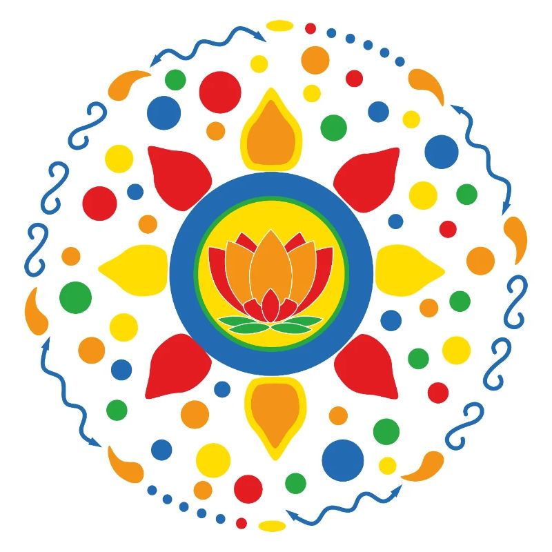 Lotusblüte Lotusblume Mandala