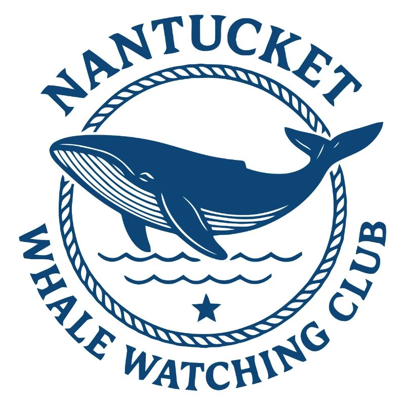 Nantucket Walbeobachtung Logo-Design