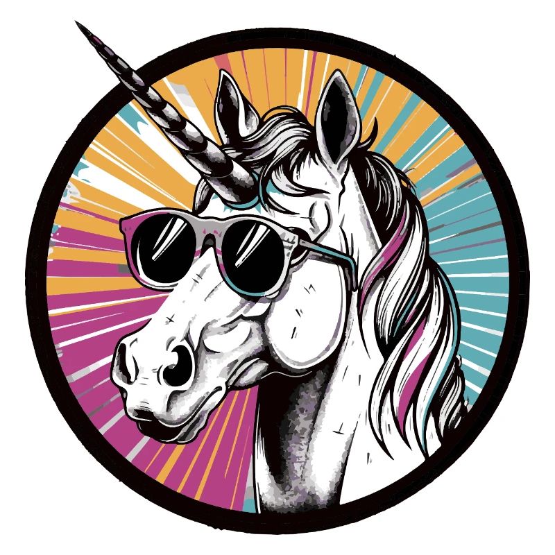  Einhorn mit Sonnenbrille