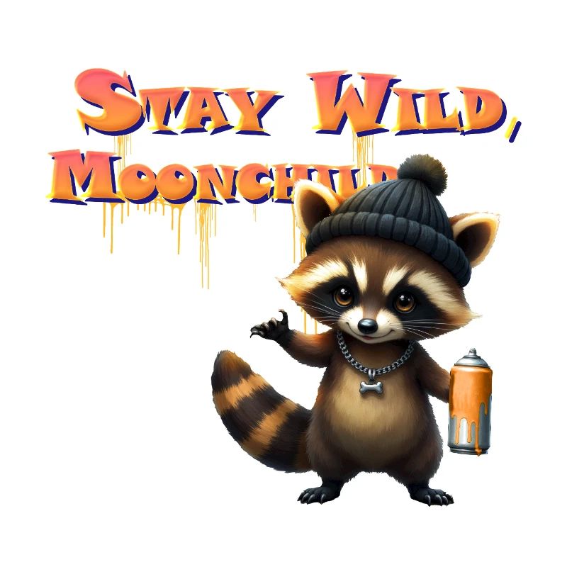 Raccoon Lunar Graffiti