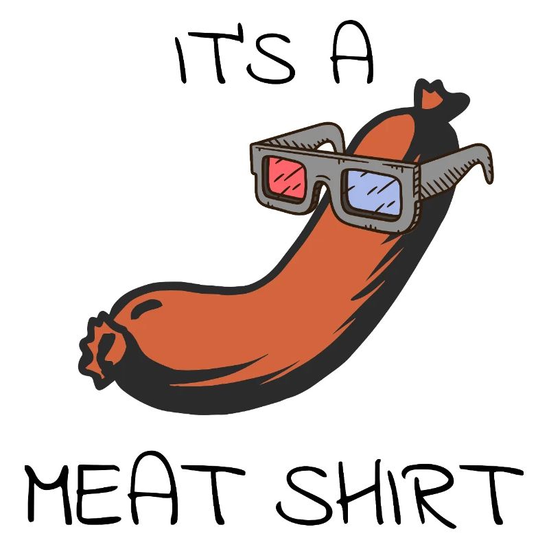 Wurst mit Sonnenbrille Cartoon