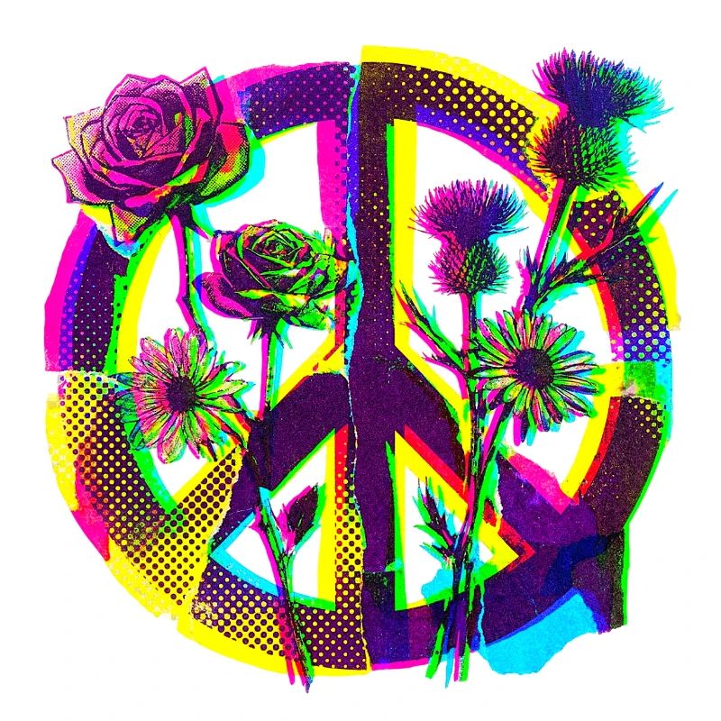 Peace Blumen Frieden Demo