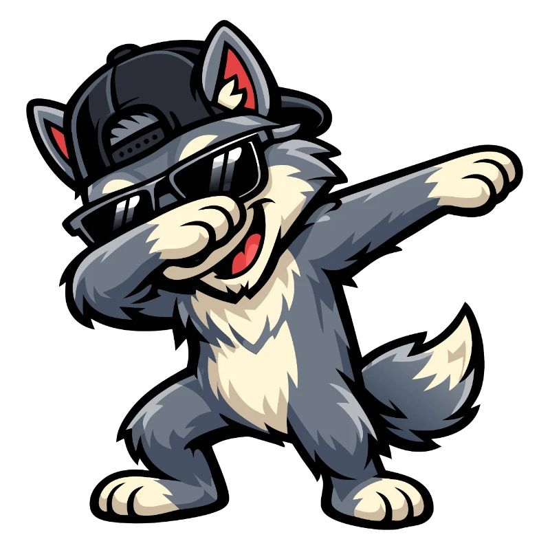 Dabbing Wolf