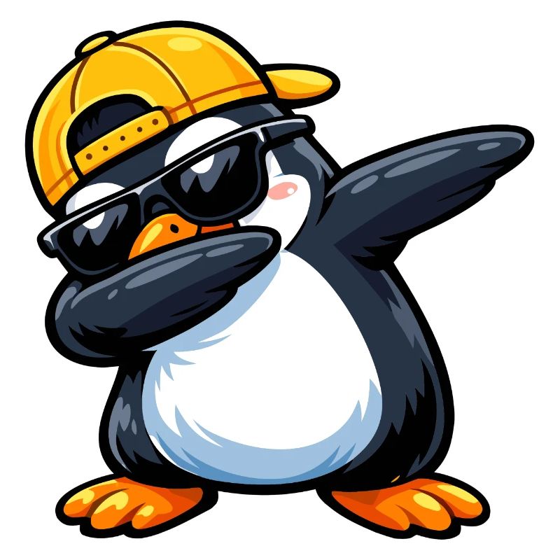 Dabbing Penguin