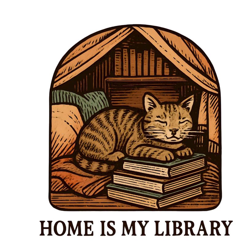 Katzenglück im Bücherreich