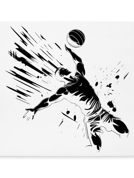 Volleyballer Zeichnung